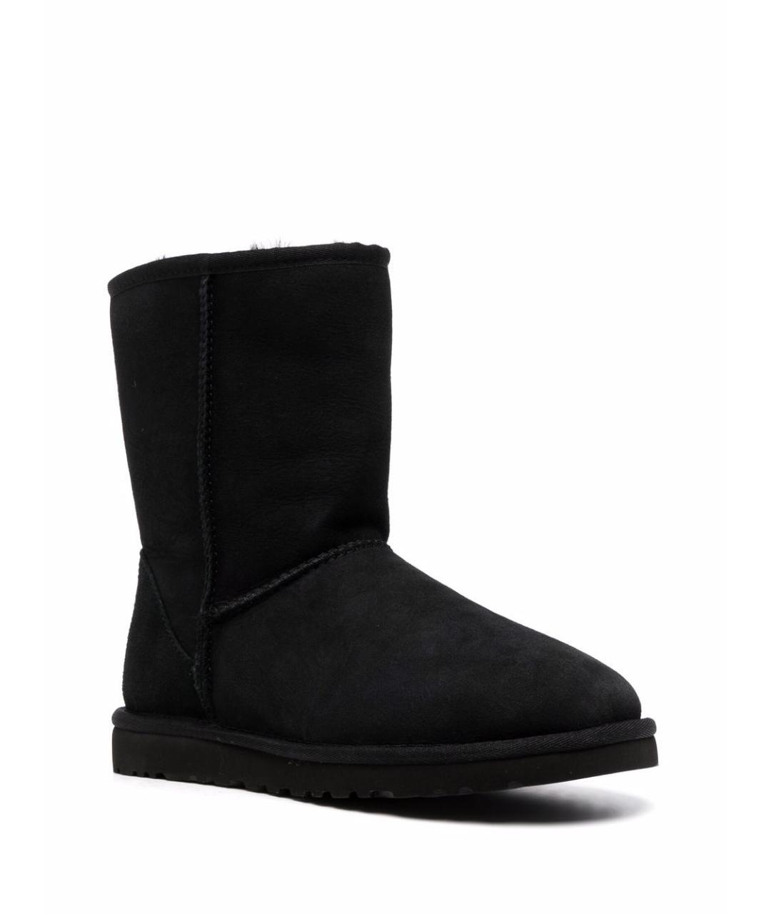 UGG AUSTRALIA Черные нубуковые высокие ботинки, фото 3