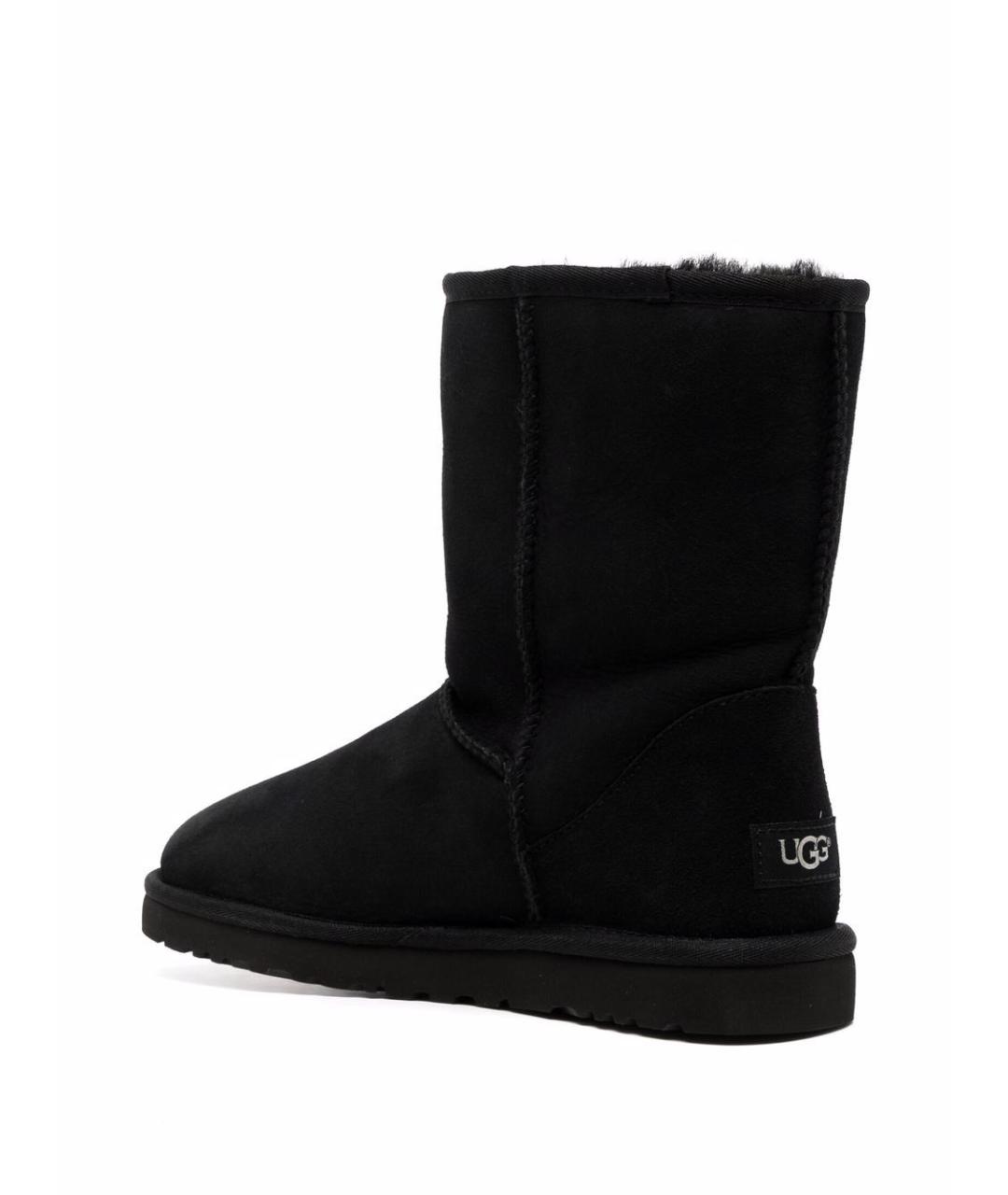 UGG AUSTRALIA Черные нубуковые высокие ботинки, фото 2