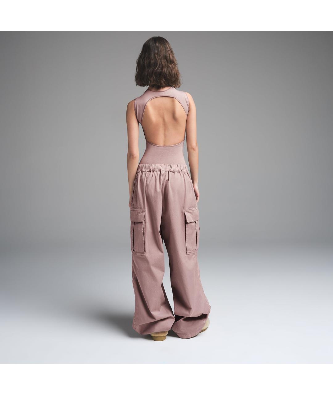 SKIMS Бежевые прямые брюки, фото 3