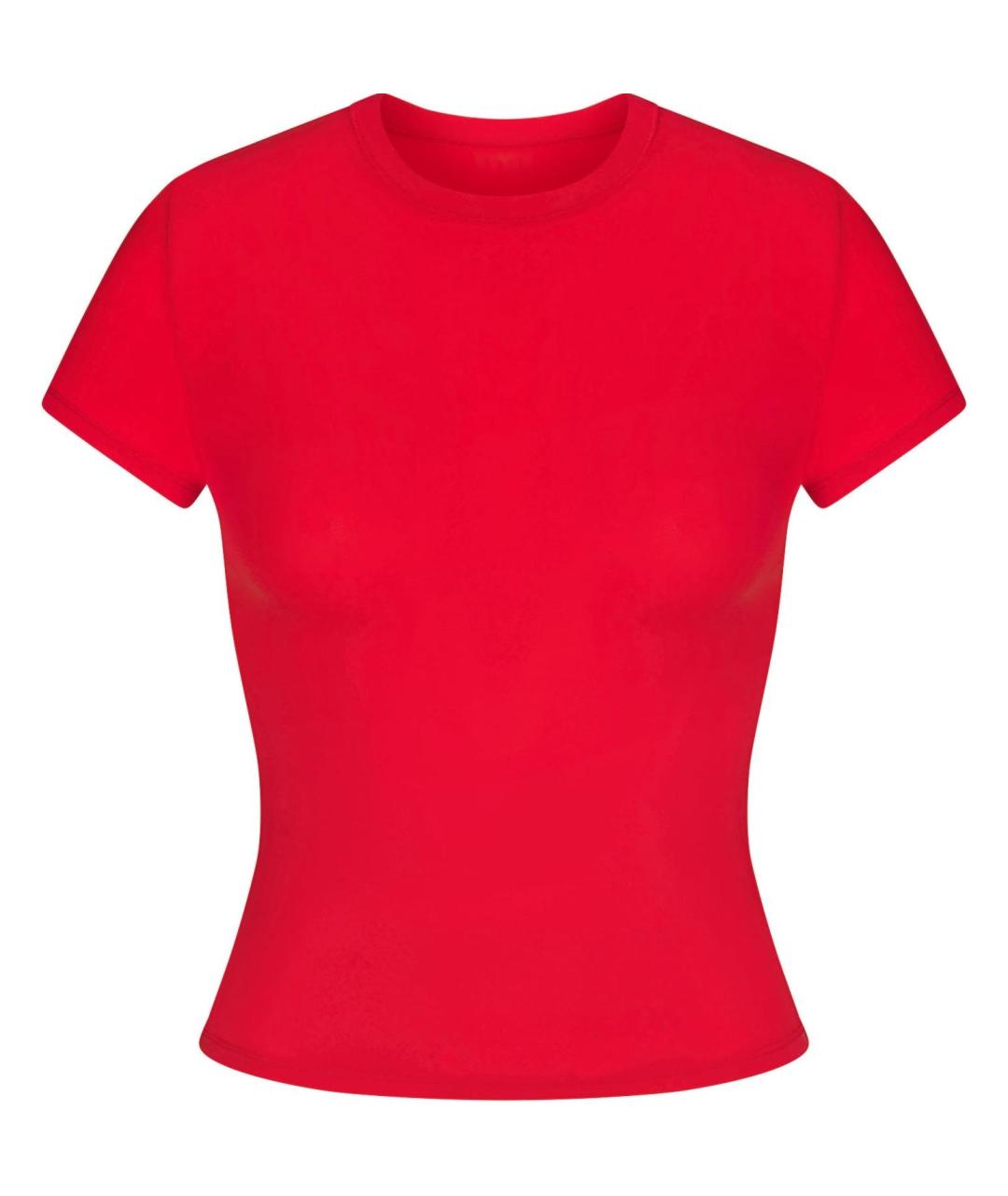 SKIMS Красная футболка, фото 1