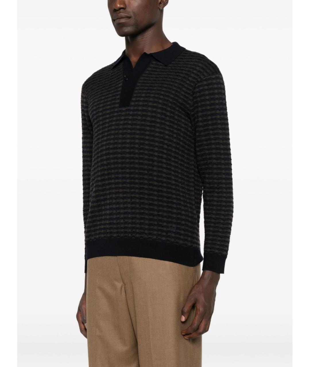 EMPORIO ARMANI Синий джемпер / свитер, фото 4