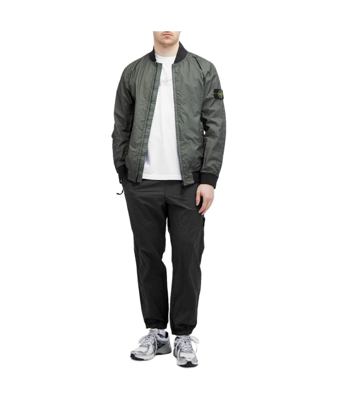 STONE ISLAND Белая хлопковая футболка, фото 4