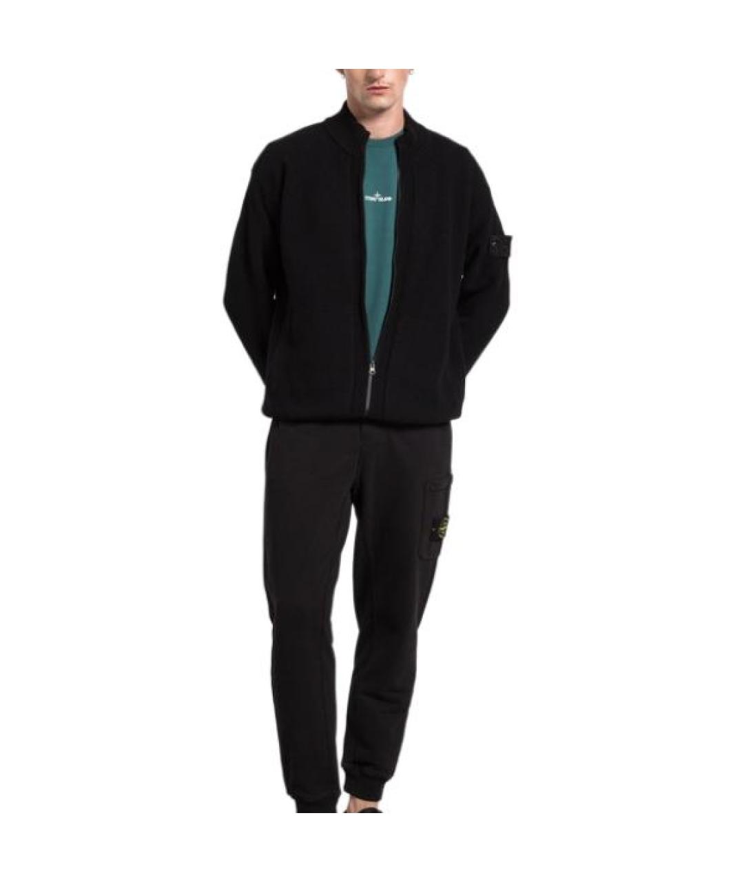 STONE ISLAND Черный джемпер / свитер, фото 3