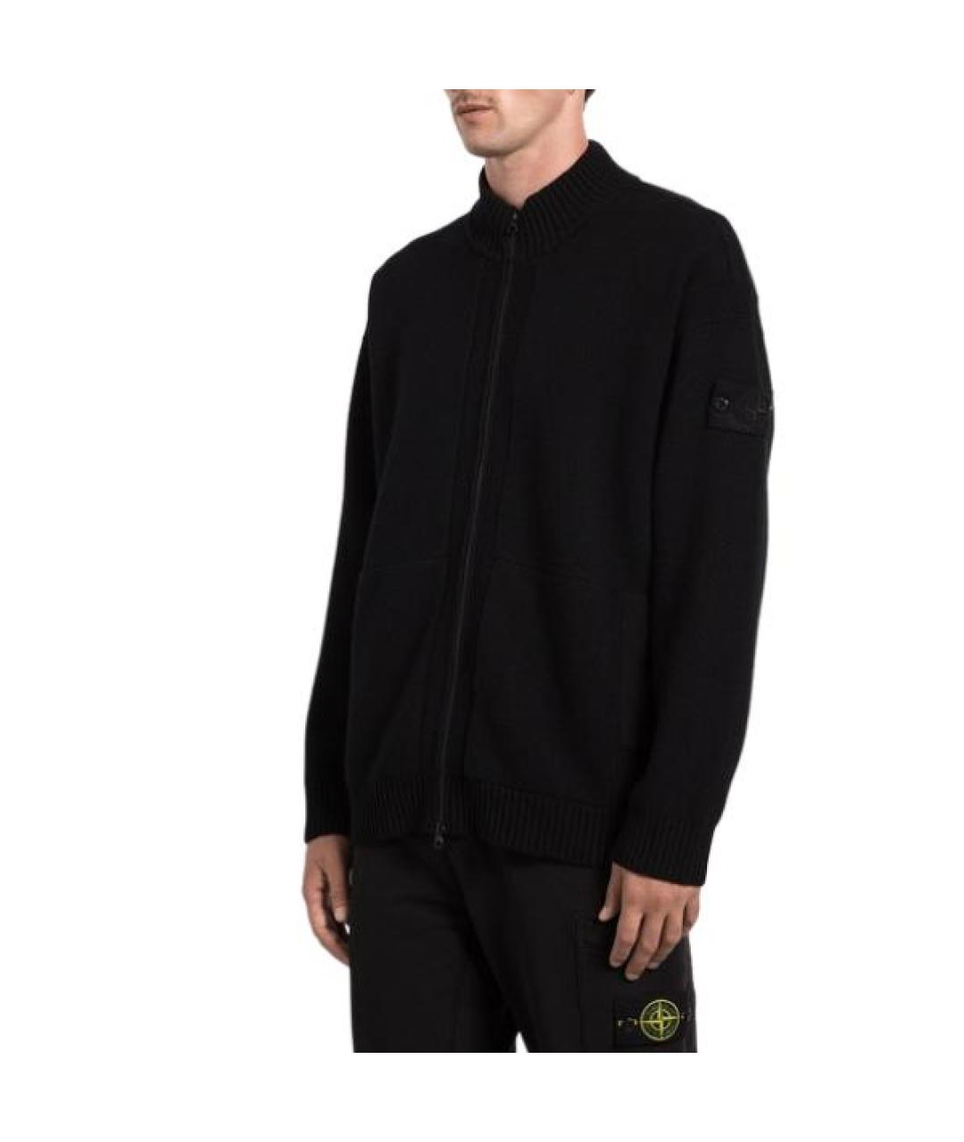 STONE ISLAND Черный джемпер / свитер, фото 5
