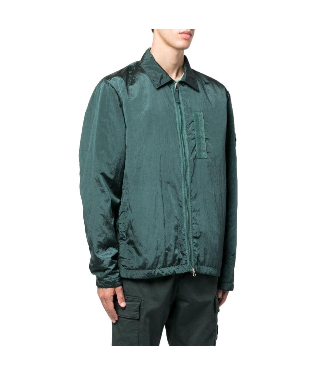 STONE ISLAND Зеленая куртка, фото 4