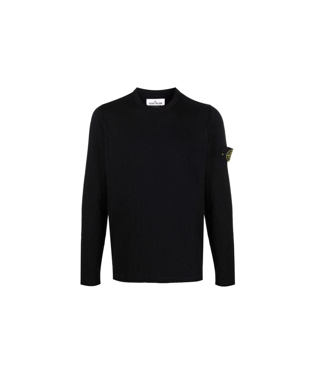 STONE ISLAND Черный джемпер / свитер, фото 1
