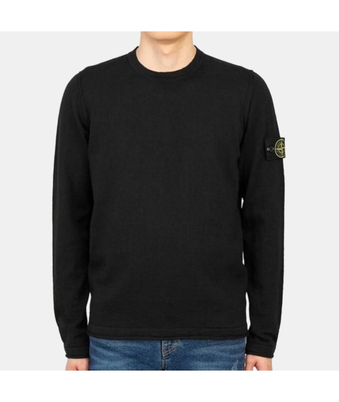 STONE ISLAND Черный джемпер / свитер, фото 2