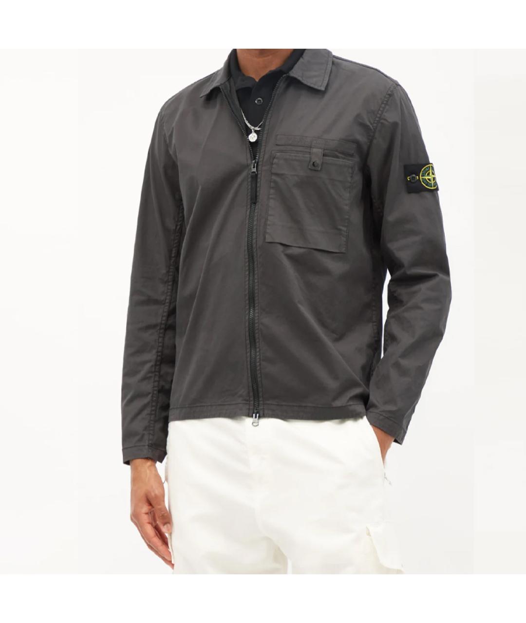 STONE ISLAND Серая куртка, фото 3