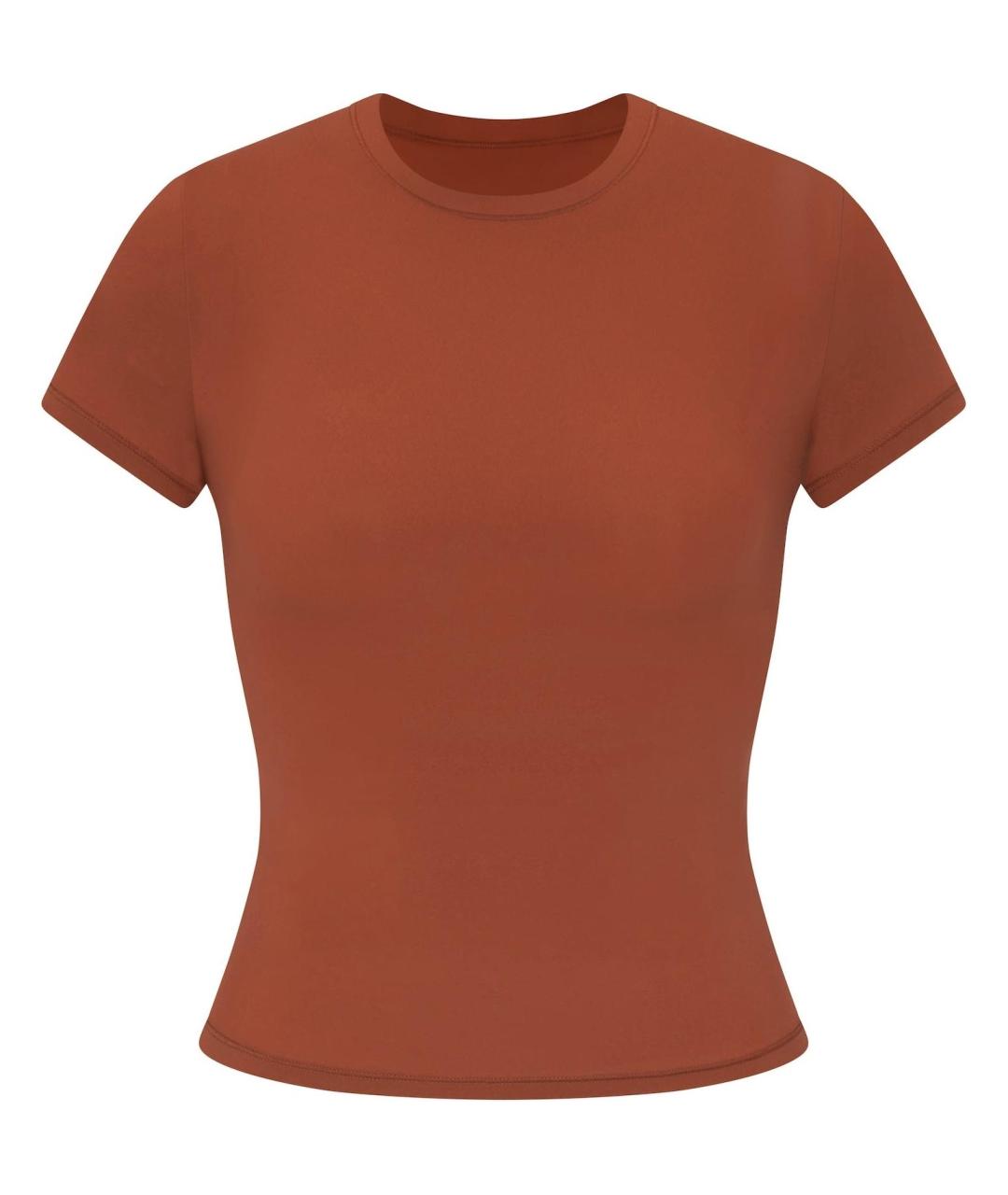 SKIMS Коричневая футболка, фото 1