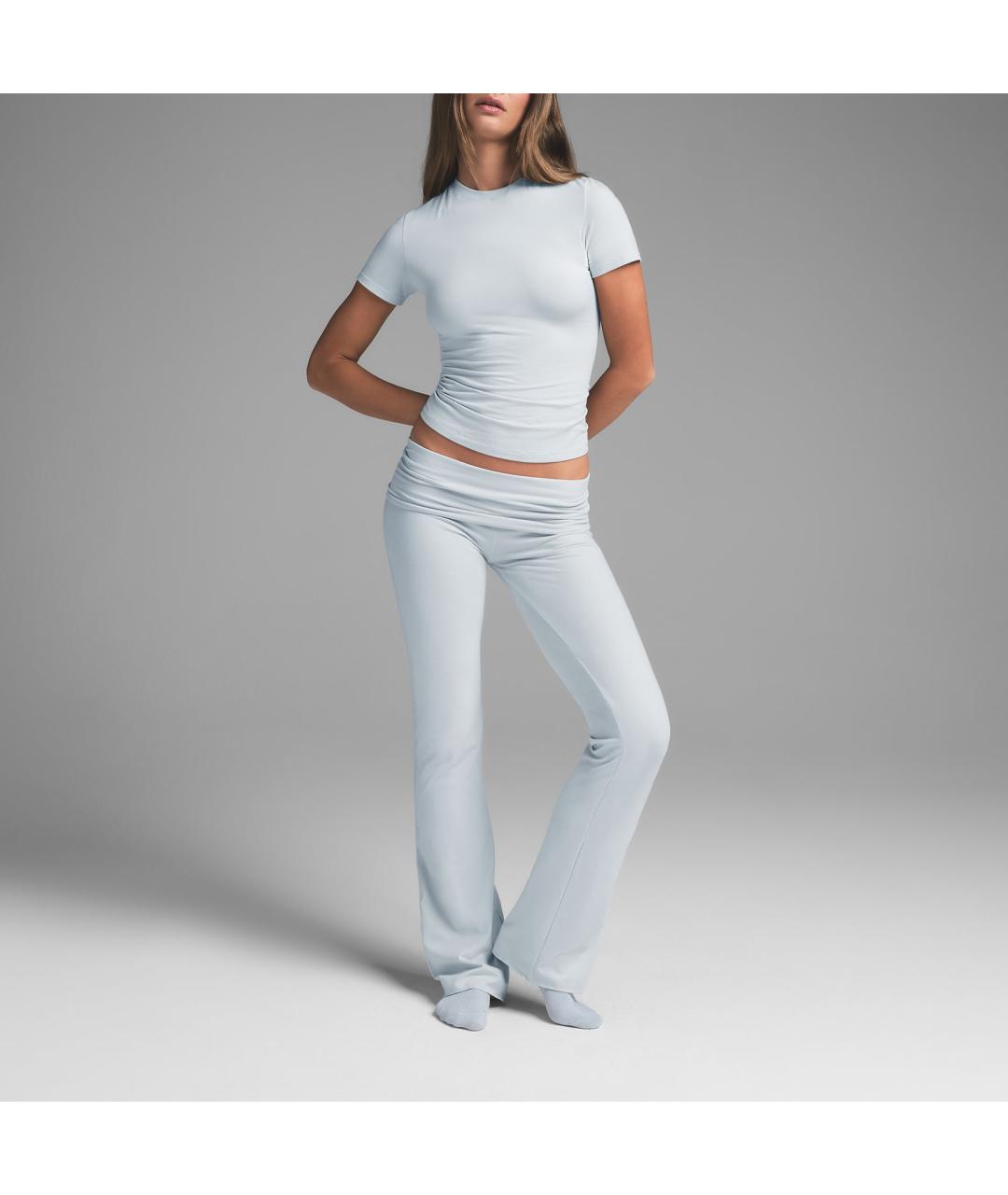 SKIMS Голубая футболка, фото 4