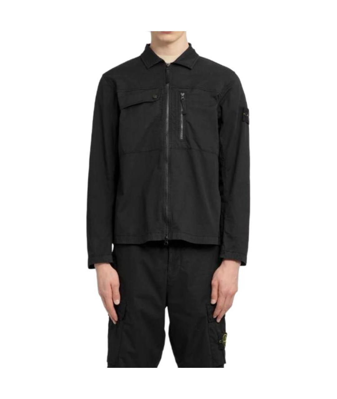 STONE ISLAND Черная куртка, фото 3