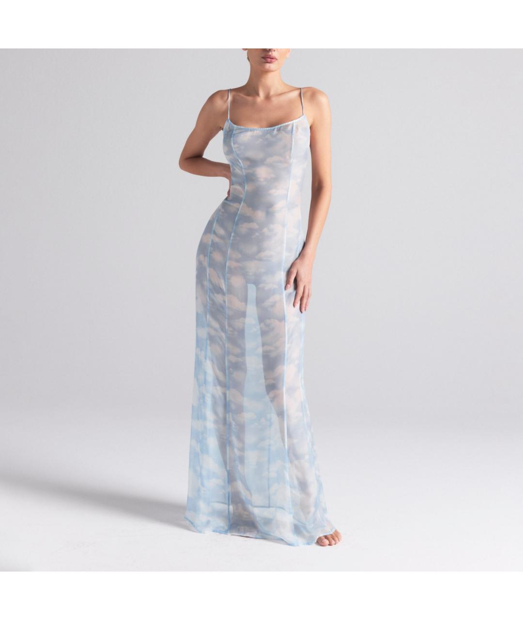 SKIMS Голубое вечернее платье, фото 3