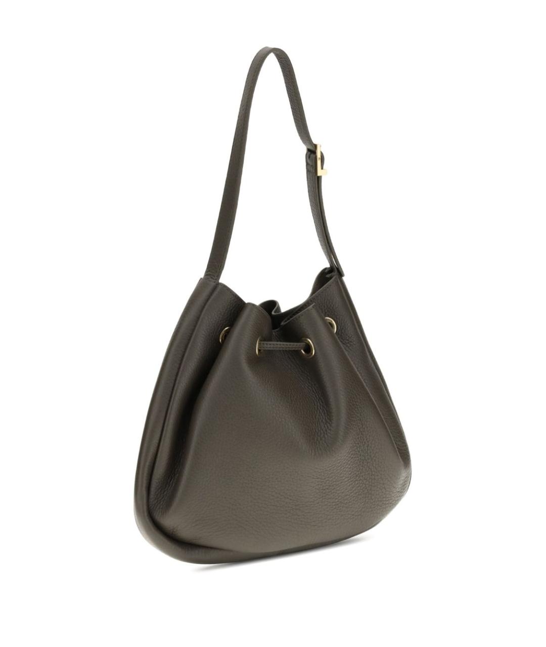 SAINT LAURENT Зеленая кожаная сумка тоут, фото 4