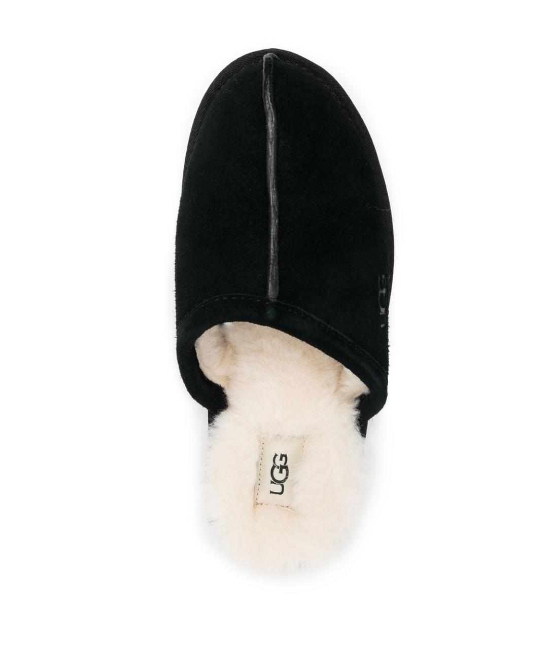 UGG AUSTRALIA Черные замшевые шлепанцы, фото 3