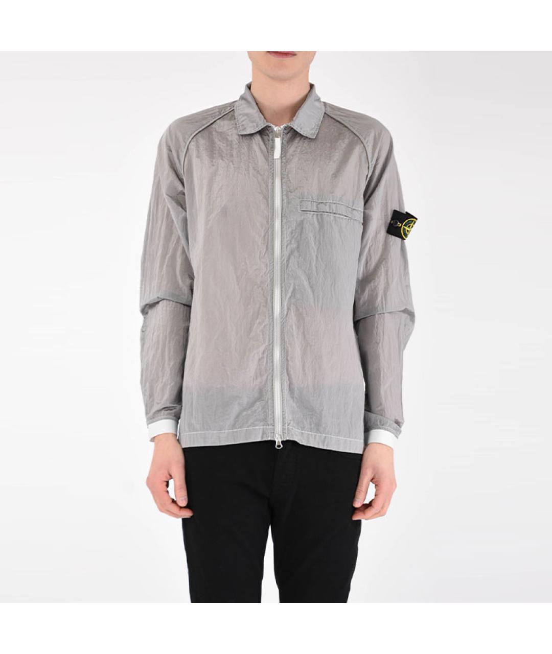 STONE ISLAND Серебряная куртка, фото 3