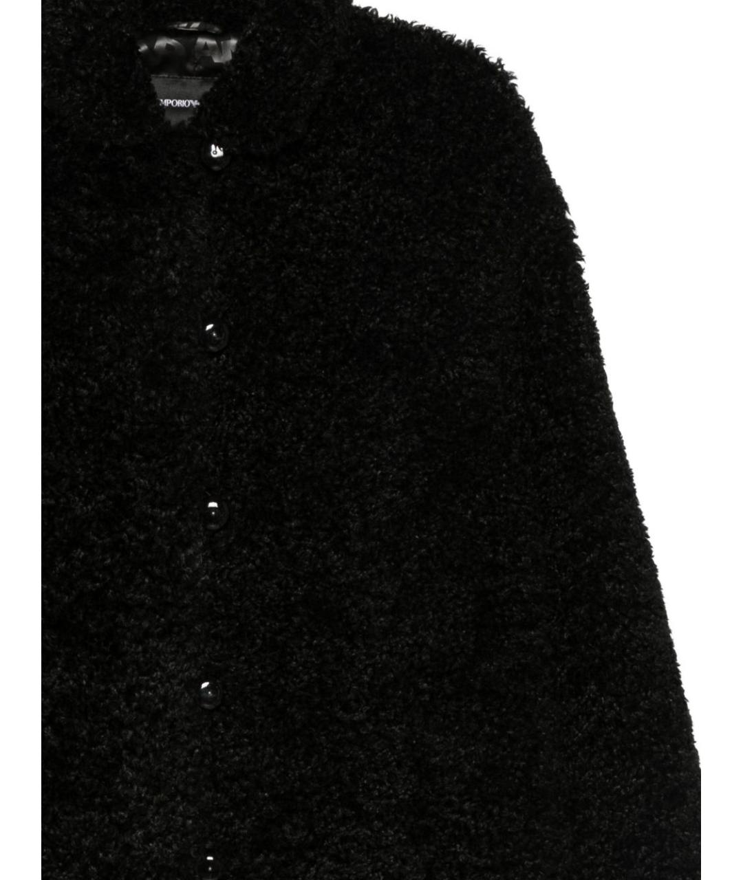 EMPORIO ARMANI Черное пальто, фото 3
