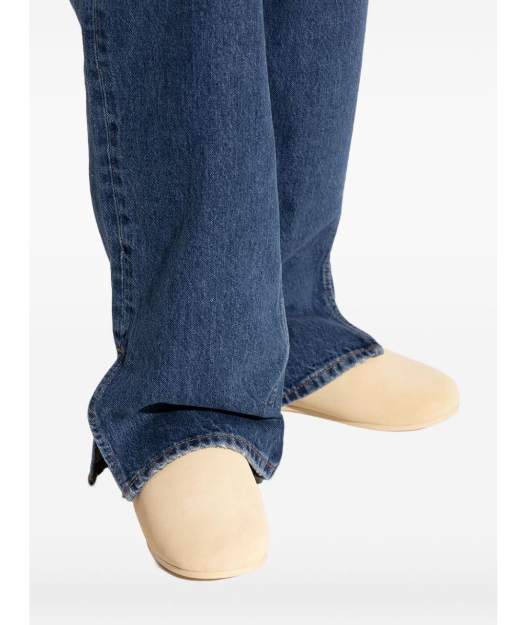 UGG AUSTRALIA Бежевые замшевые сабо, фото 5