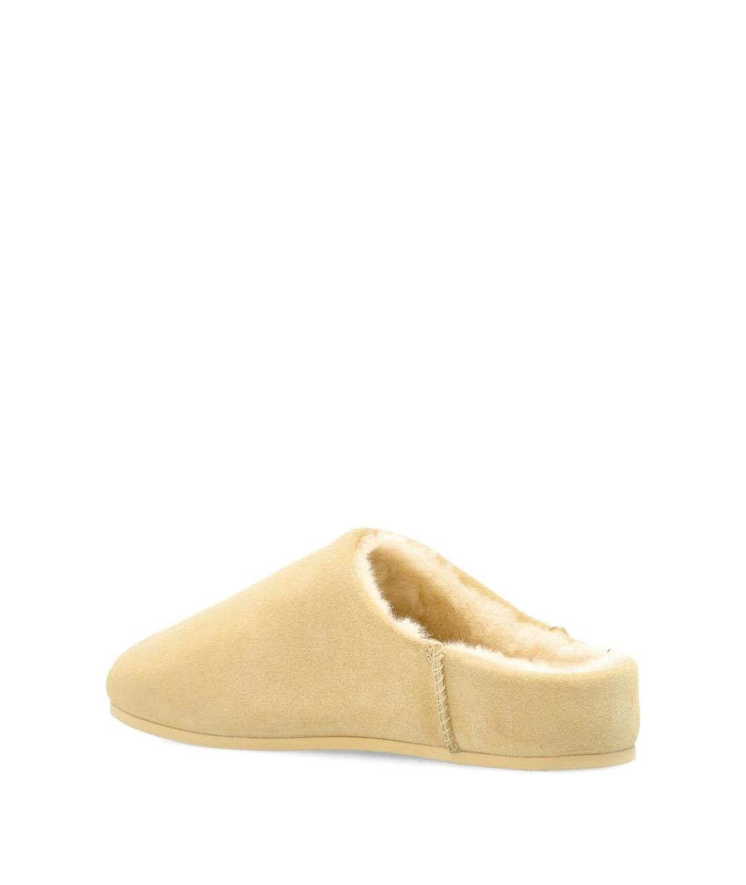 UGG AUSTRALIA Бежевые замшевые сабо, фото 2