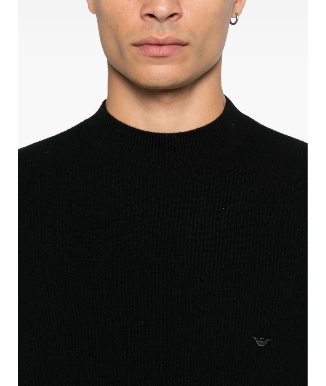 EMPORIO ARMANI Черный джемпер / свитер, фото 5