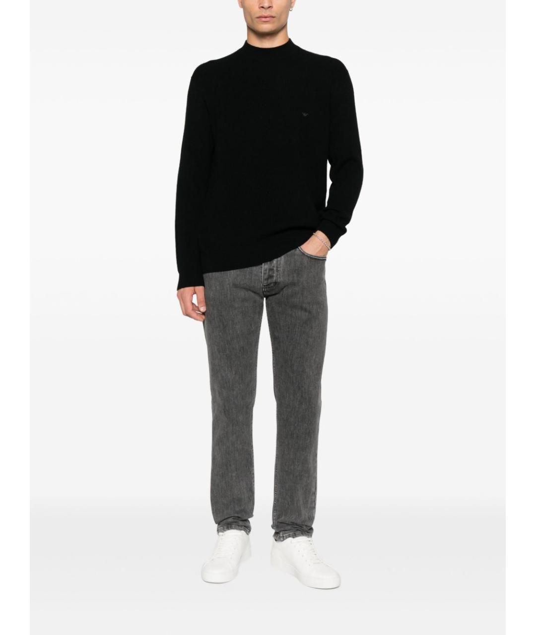 EMPORIO ARMANI Черный джемпер / свитер, фото 2