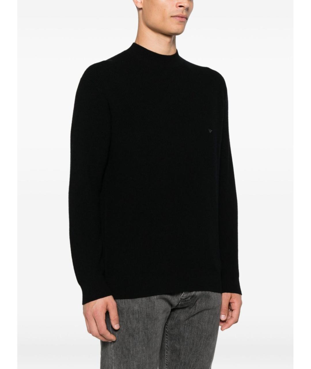 EMPORIO ARMANI Черный джемпер / свитер, фото 4