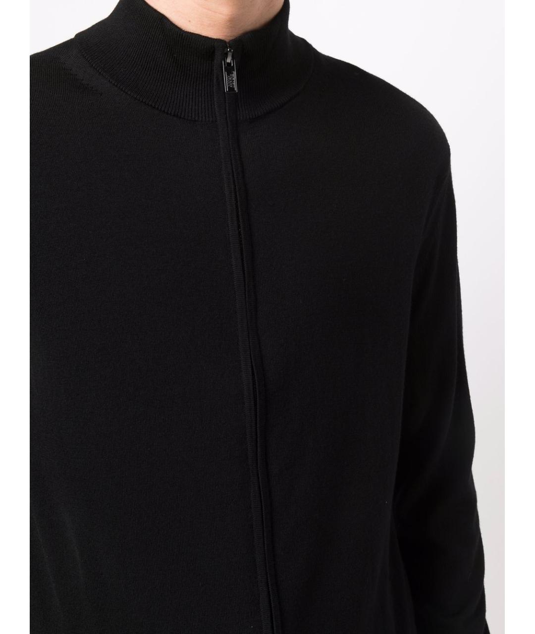 EMPORIO ARMANI Черный шерстяной джемпер / свитер, фото 3