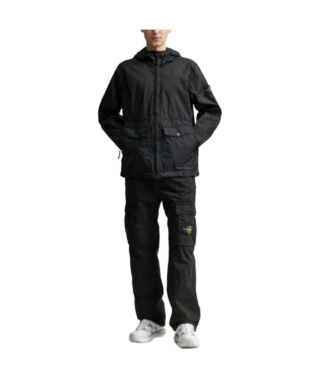 STONE ISLAND Черная куртка, фото 5