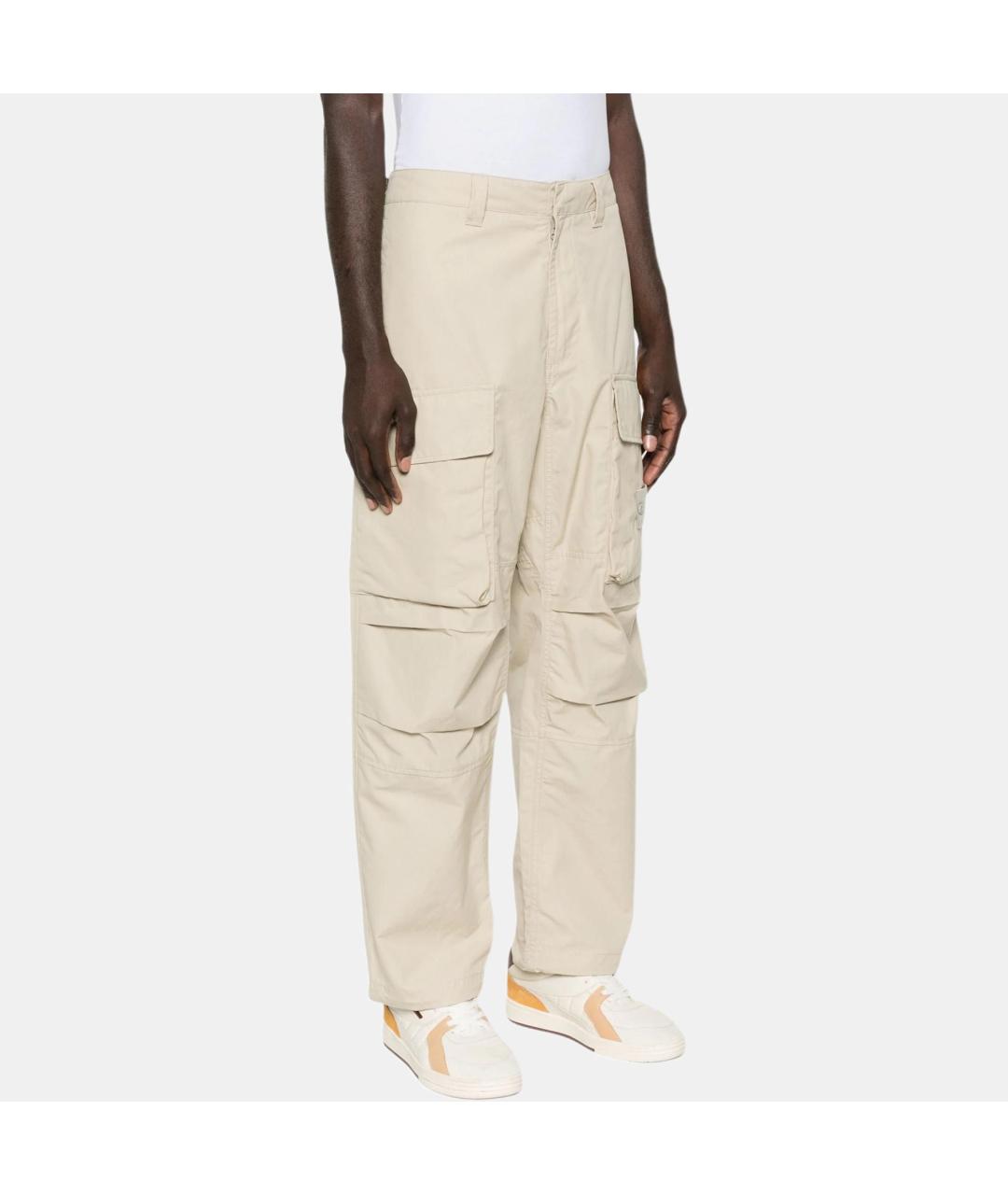 STONE ISLAND Бежевые повседневные брюки, фото 5