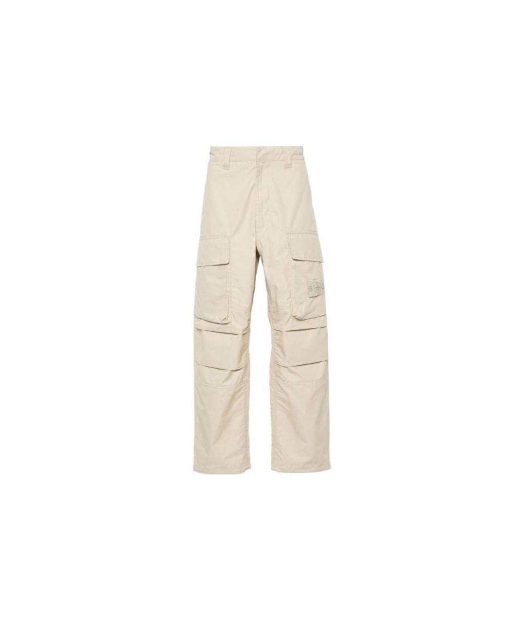 STONE ISLAND Бежевые повседневные брюки, фото 1