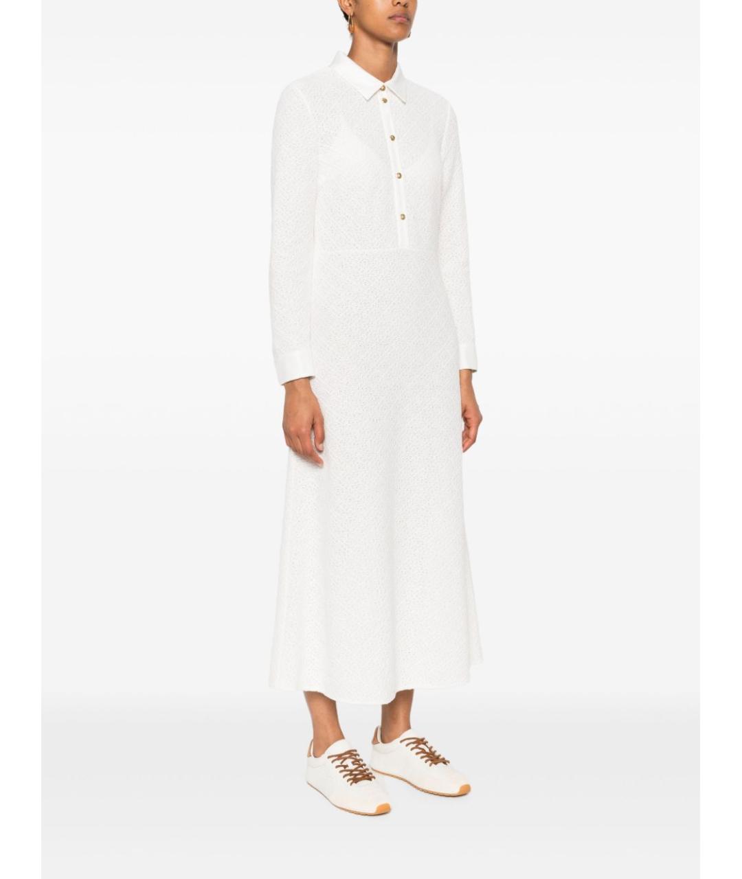 CELINE Бежевое хлопковое повседневное платье, фото 5