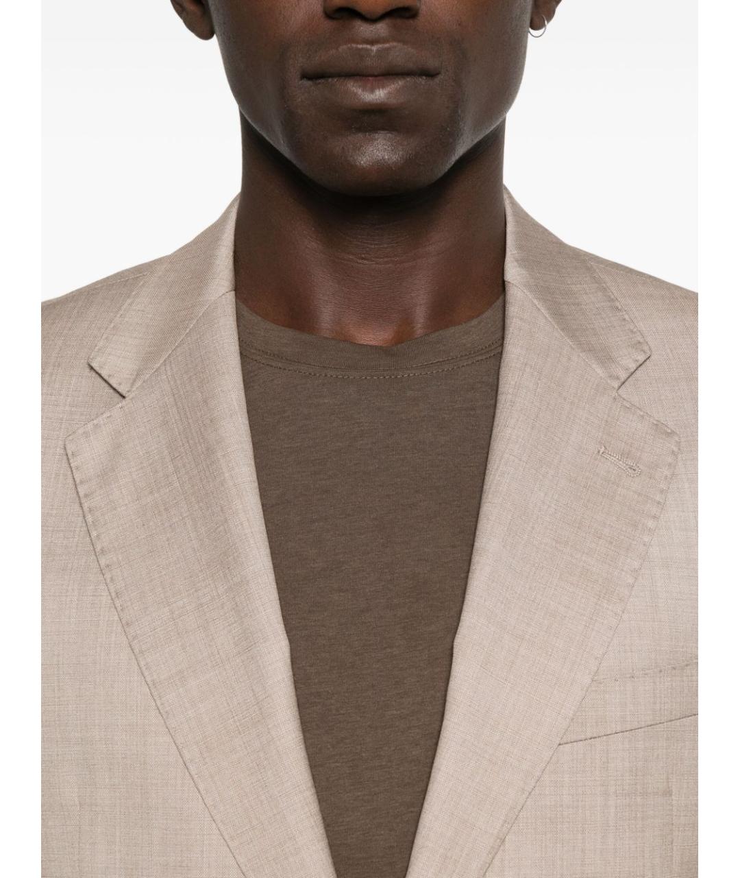 EMPORIO ARMANI Бежевый классический костюм, фото 2