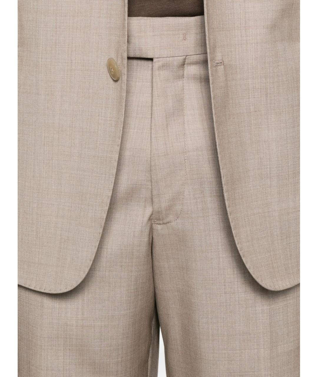 EMPORIO ARMANI Бежевый классический костюм, фото 4