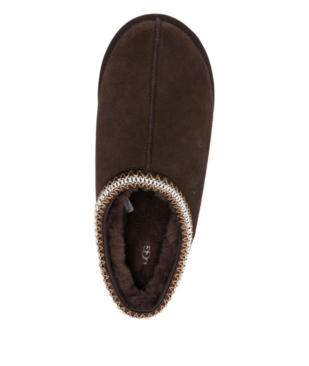 UGG AUSTRALIA Коричневые замшевые шлепанцы, фото 3