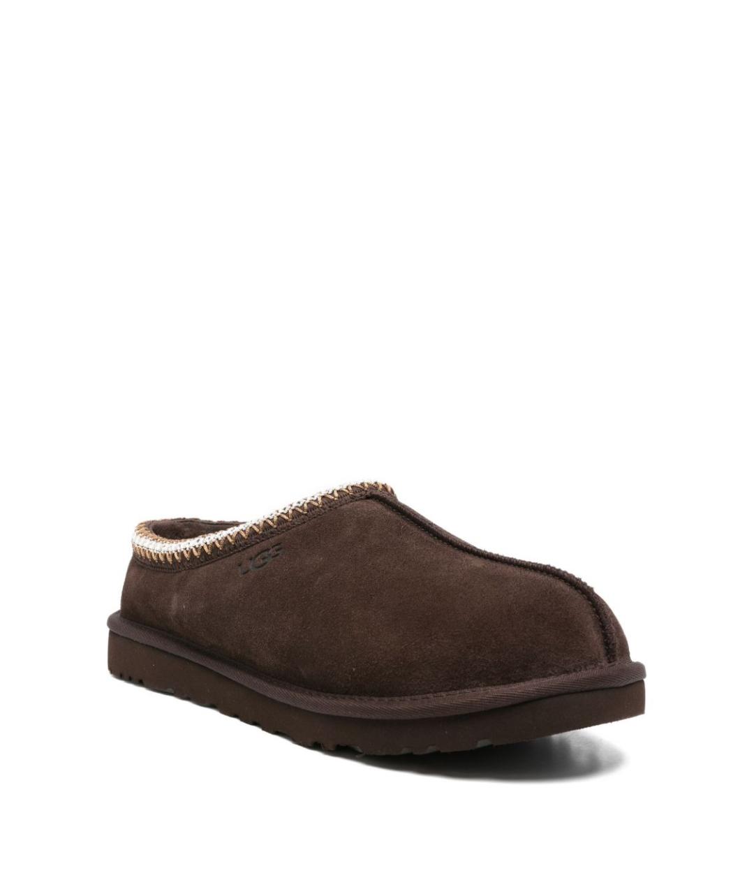 UGG AUSTRALIA Коричневые замшевые шлепанцы, фото 2