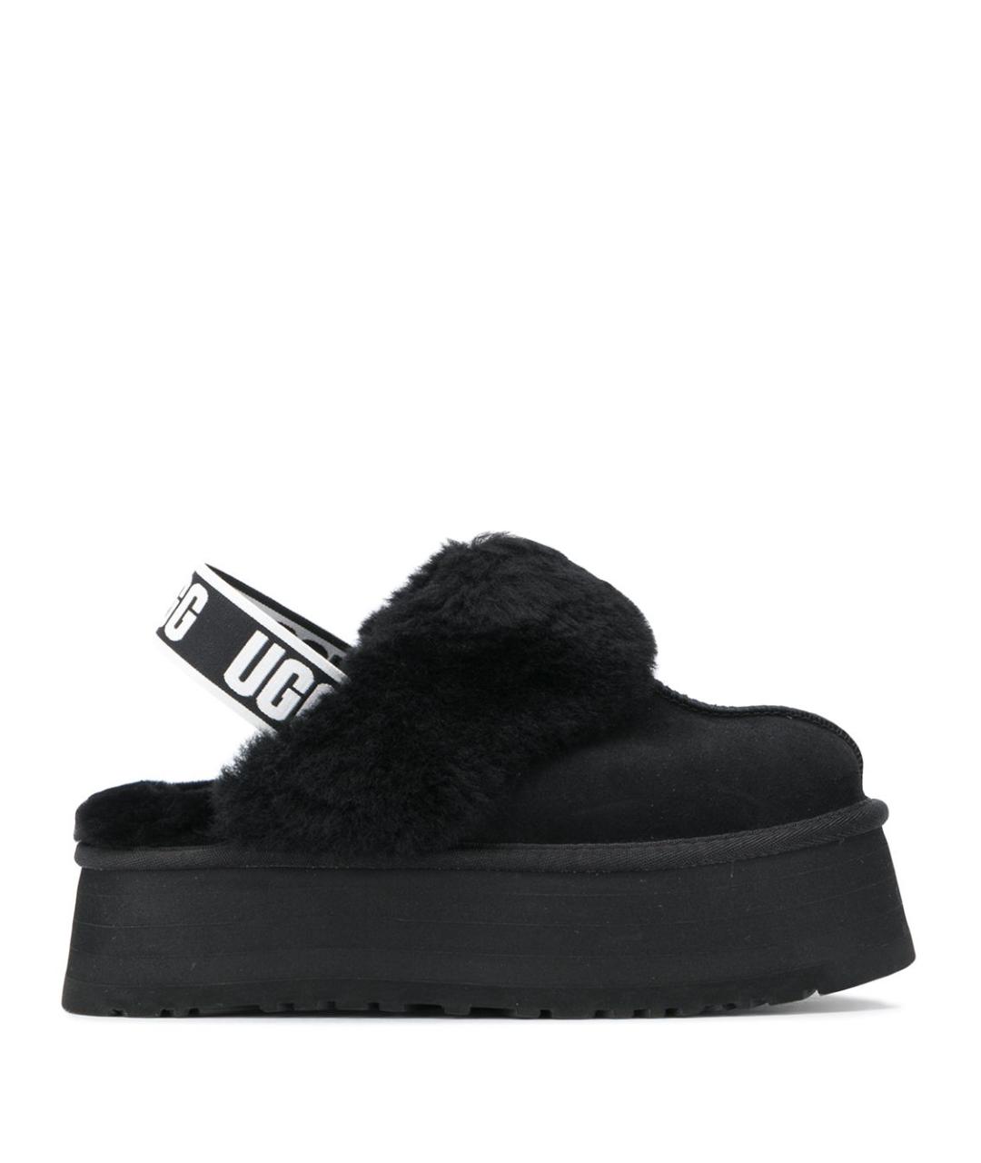 UGG AUSTRALIA Черные замшевые сабо, фото 1