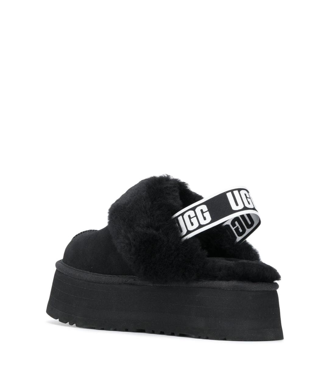 UGG AUSTRALIA Черные замшевые сабо, фото 3