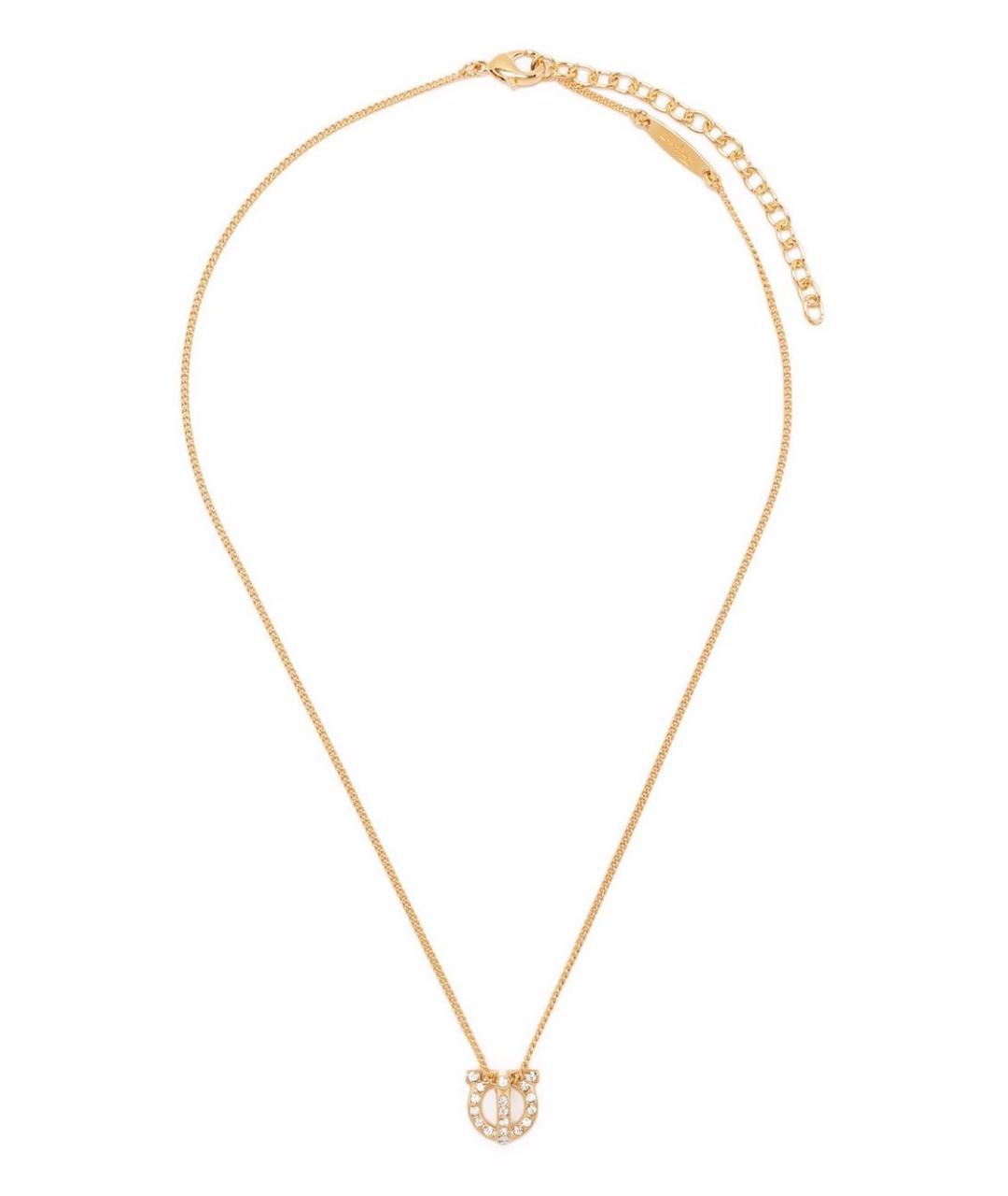 FERRAGAMO Золотое колье, фото 2
