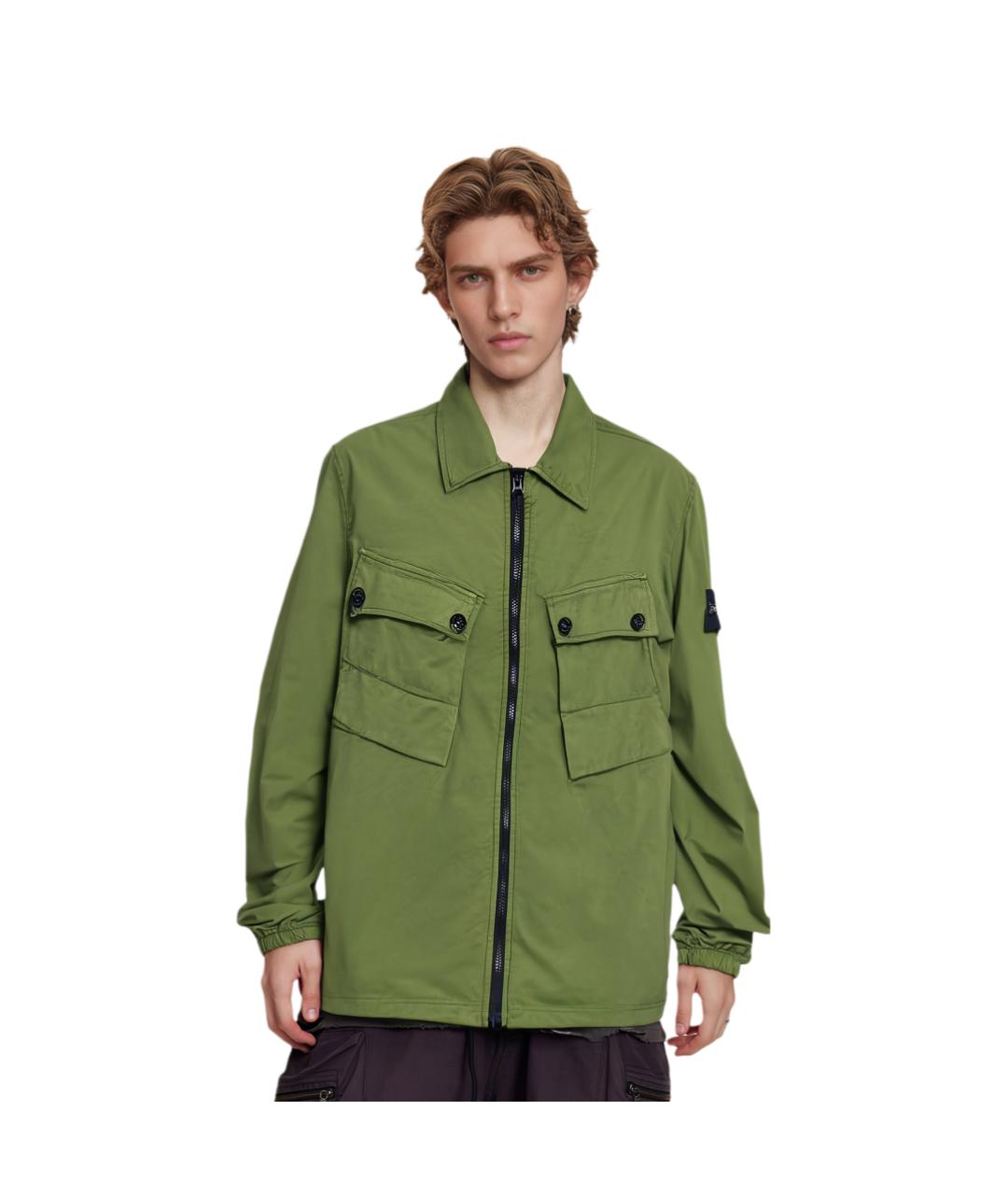 STONE ISLAND Зеленая куртка, фото 3