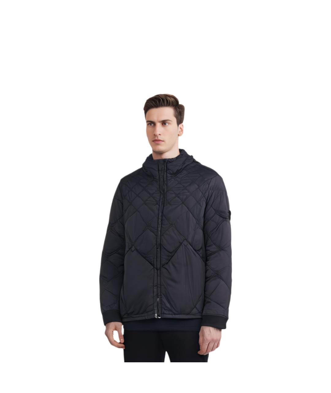 STONE ISLAND Черная куртка, фото 4