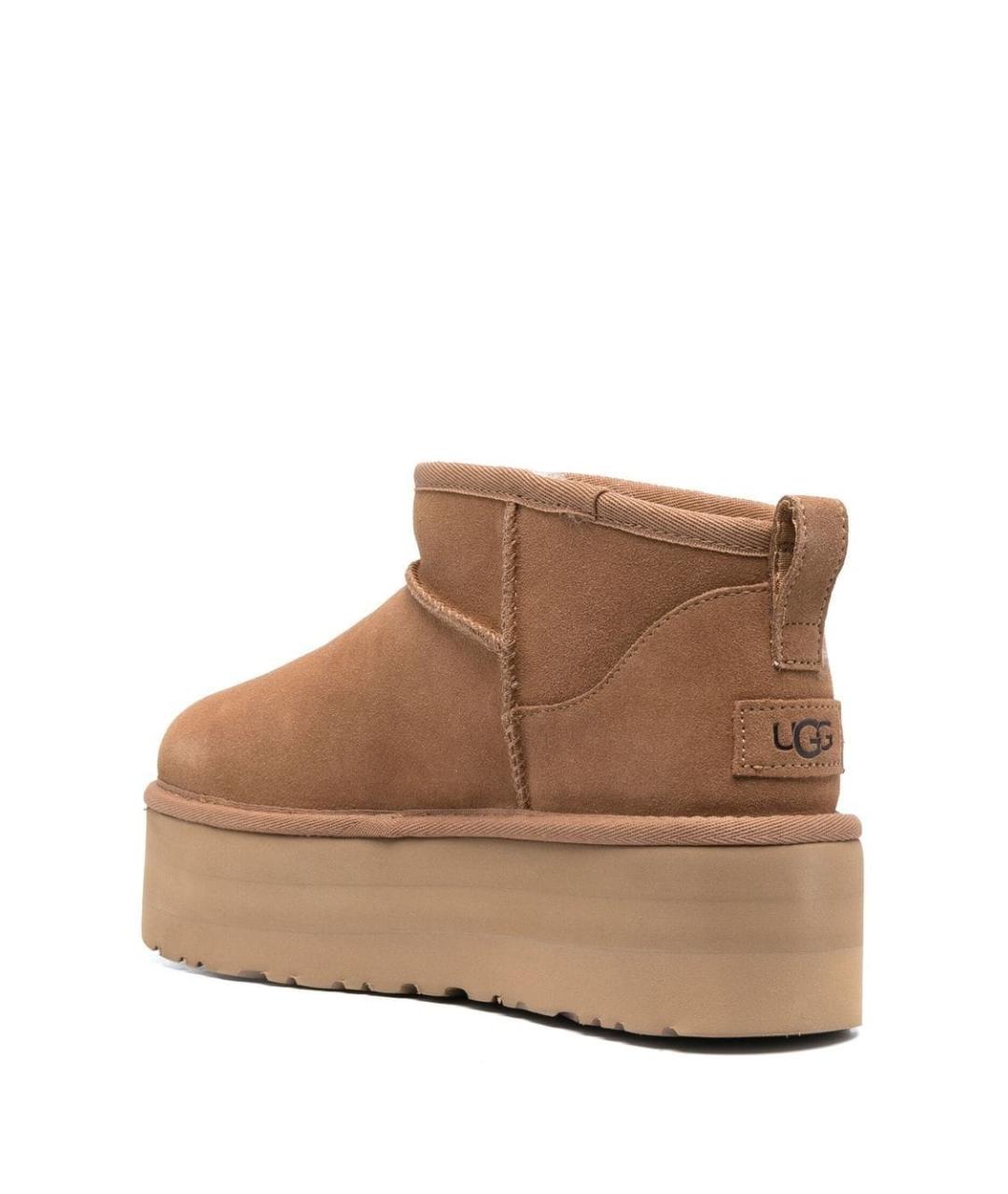 UGG AUSTRALIA Бежевые замшевые ботинки, фото 2