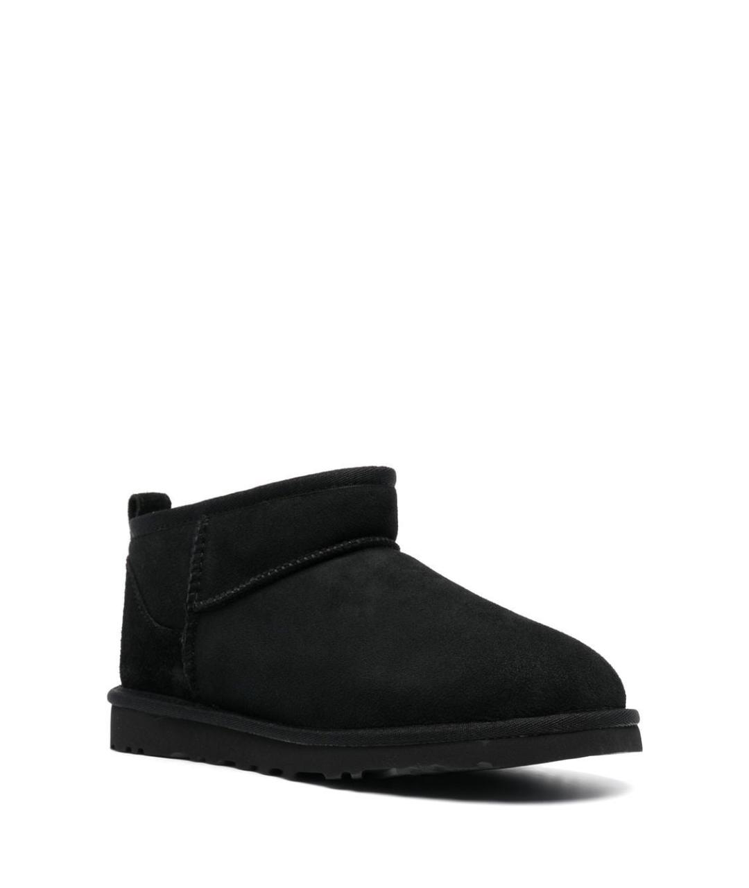 UGG AUSTRALIA Черные замшевые низкие ботинки, фото 2