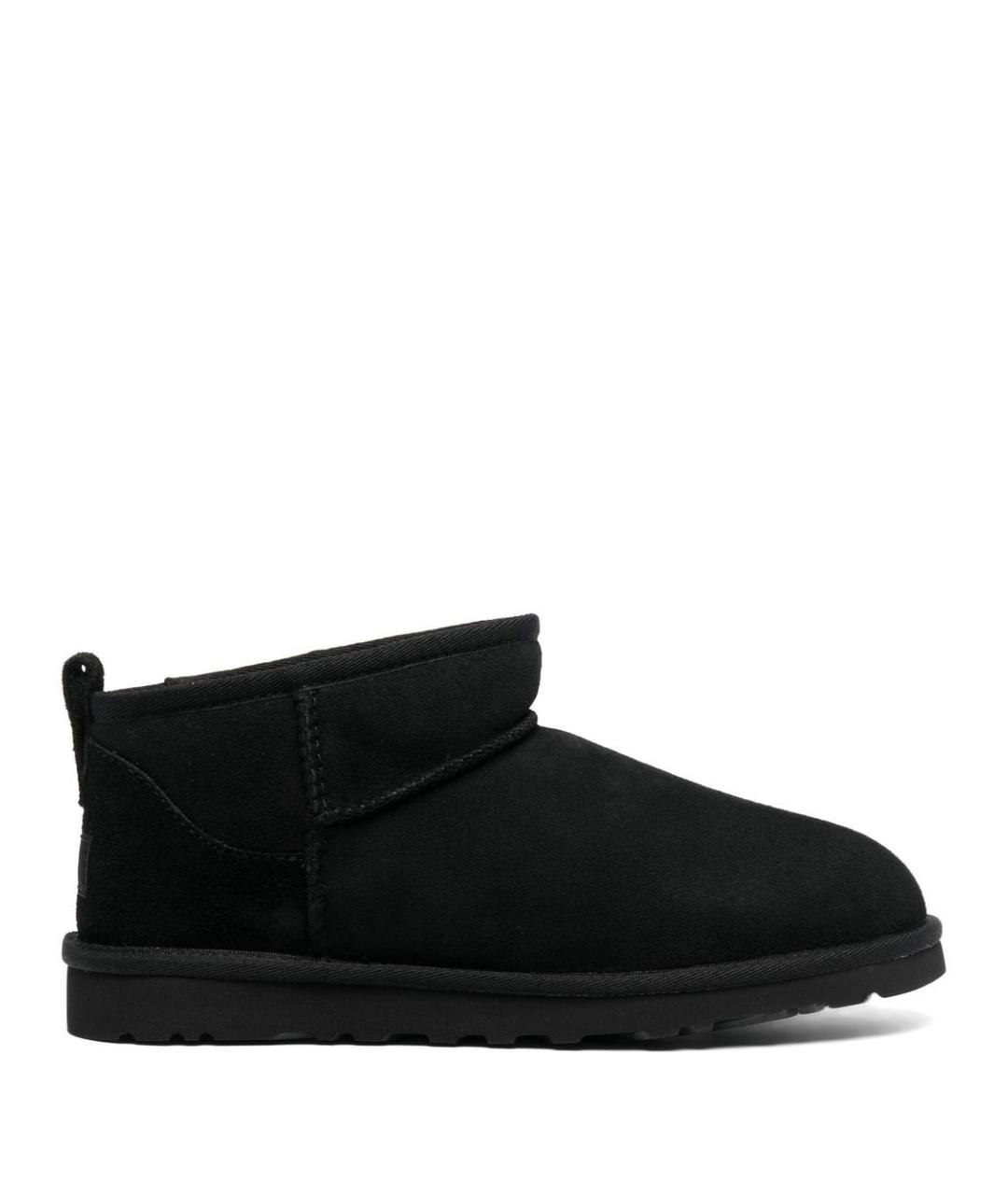 UGG AUSTRALIA Черные замшевые низкие ботинки, фото 1