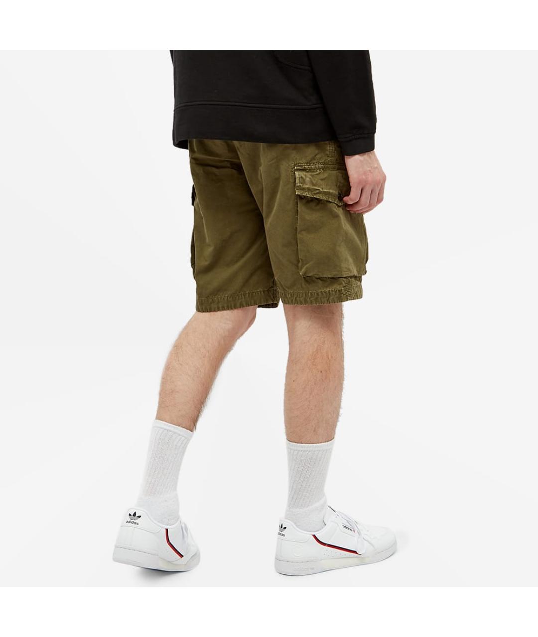 STONE ISLAND Зеленые шорты, фото 3