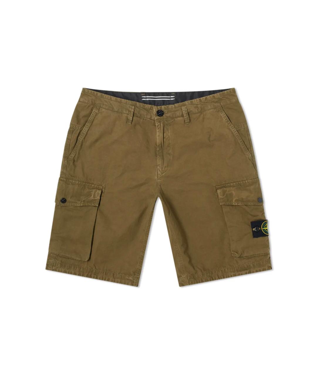 STONE ISLAND Зеленые шорты, фото 1