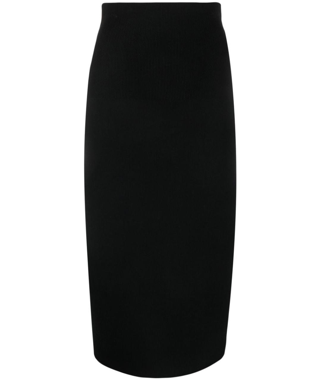 VICTORIA BECKHAM Черная юбка миди, фото 1