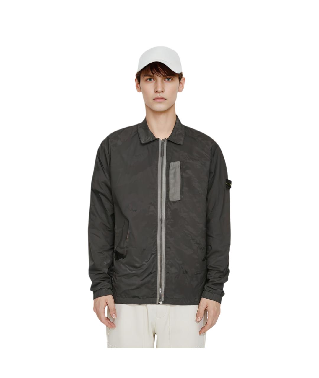 STONE ISLAND Коричневый пуховик, фото 3