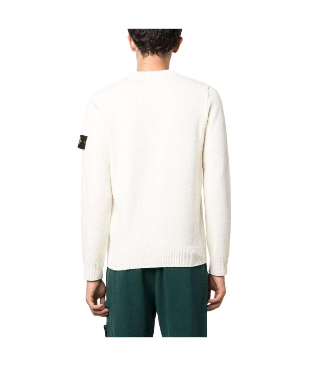 STONE ISLAND Белый джемпер / свитер, фото 5