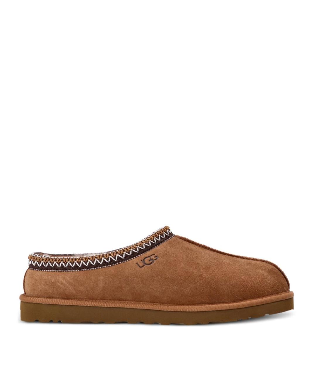 UGG AUSTRALIA Бежевые замшевые шлепанцы, фото 1