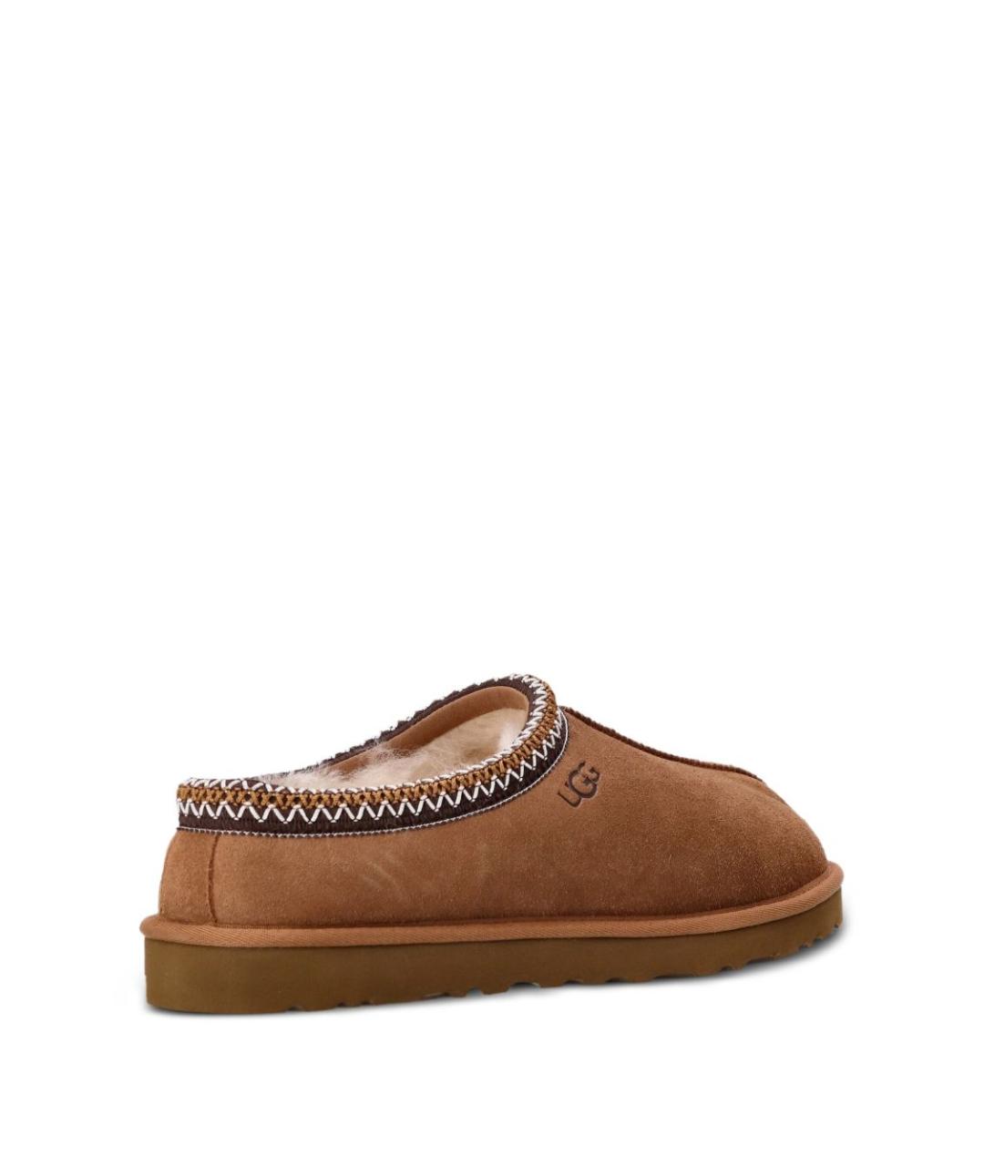 UGG AUSTRALIA Бежевые замшевые шлепанцы, фото 4