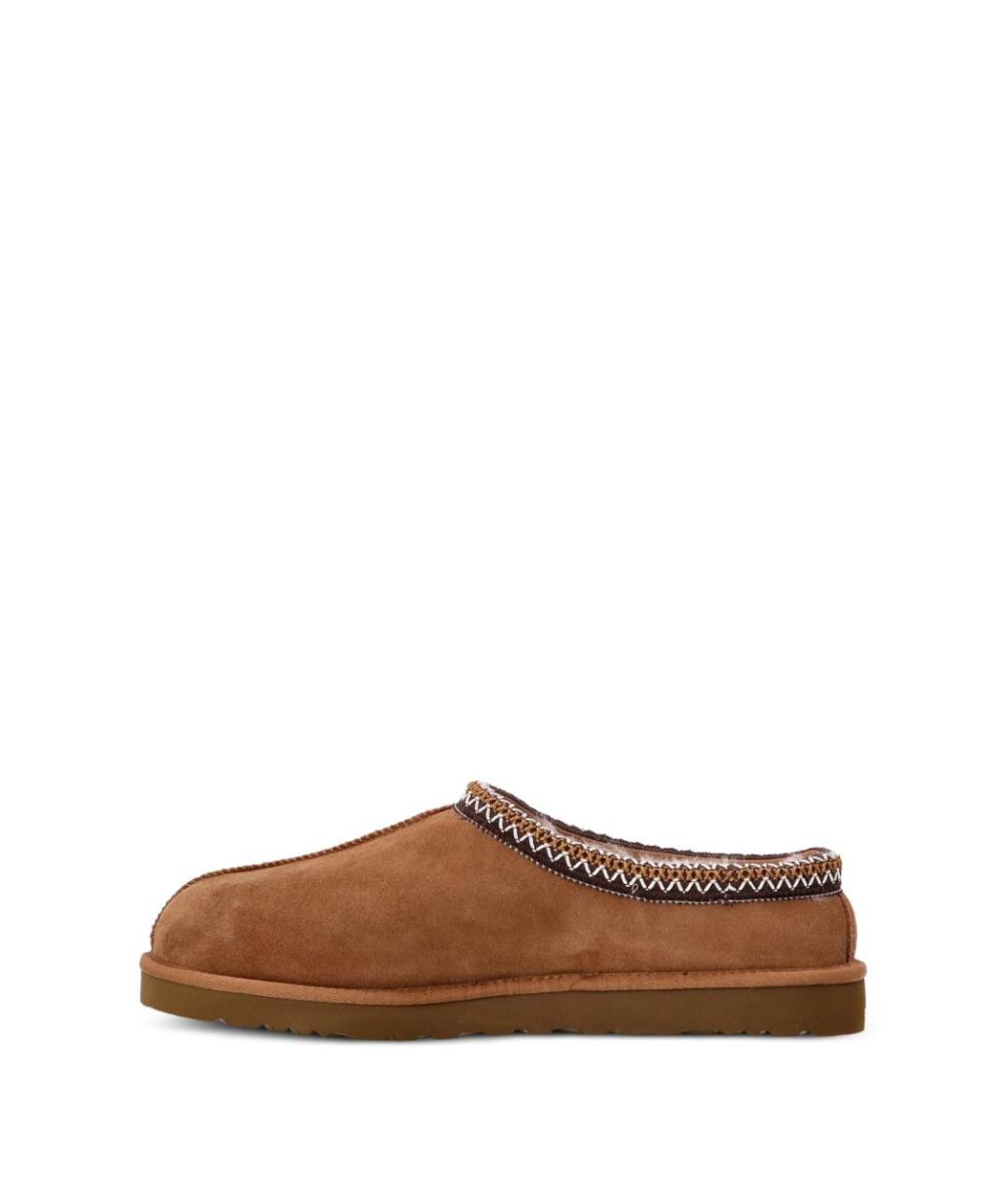 UGG AUSTRALIA Бежевые замшевые шлепанцы, фото 5